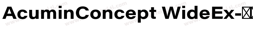 AcuminConcept WideEx字体转换